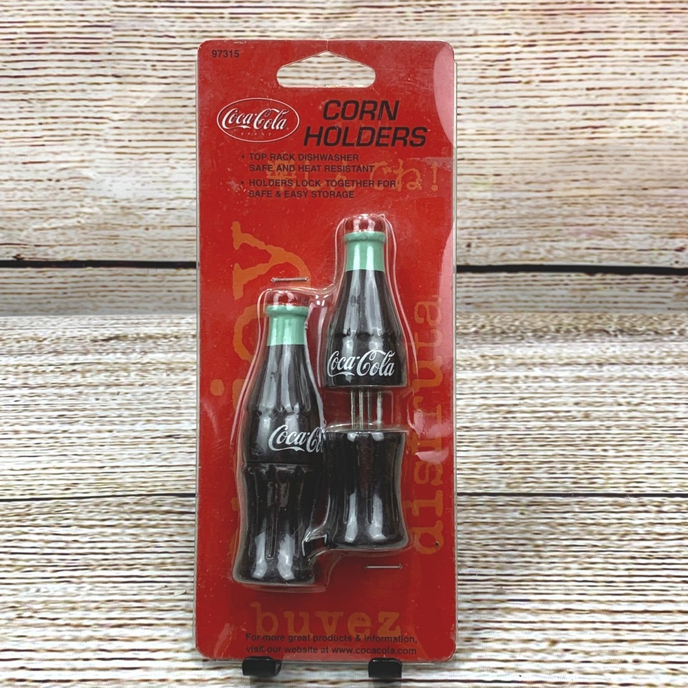 Coca-Cola Bottle Corn Holders Collectible Novelty Kitchenware Sealed‎